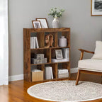 Cube Bookcase, Freestanding Storage Unit with 8 Open Compartments