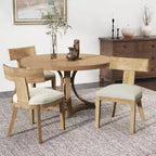 Christopher Knight Home Senna Upholstered Fabric Rubberwood Frame Dining Chair (Set of 2)