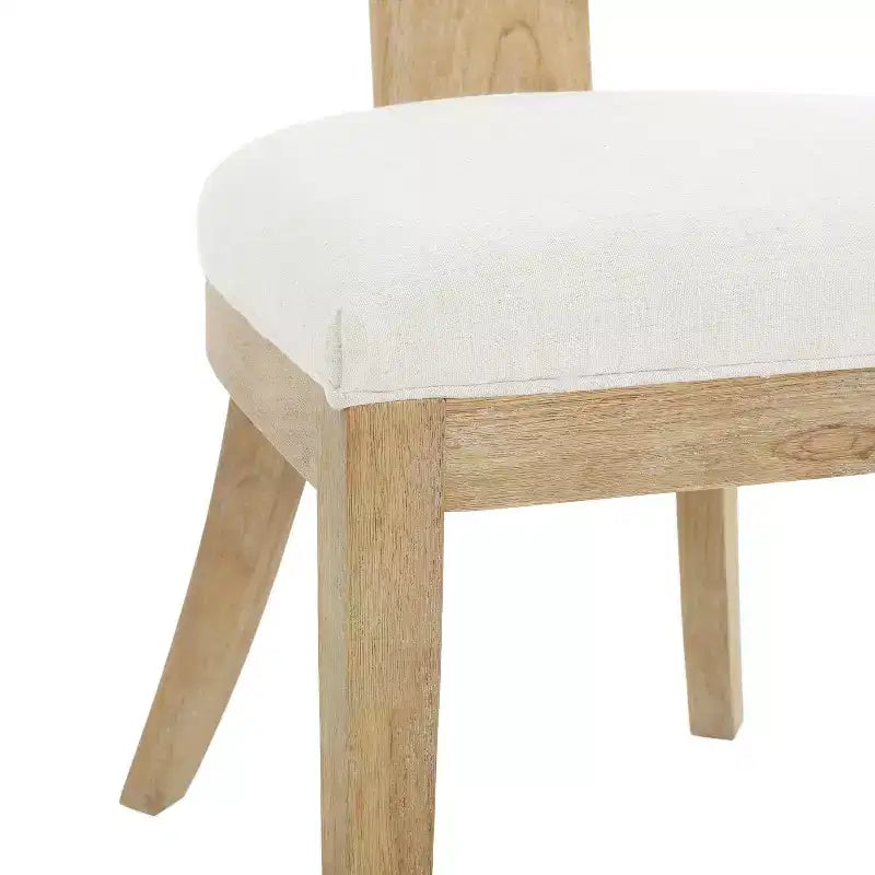 Christopher Knight Home Senna Upholstered Fabric Rubberwood Frame Dining Chair (Set of 2)