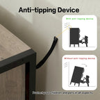 Cassettiera in legno con 7 cassetti, armadio contenitore in legno per camera da letto, mobile porta abiti solido con robusto telaio in acciaio