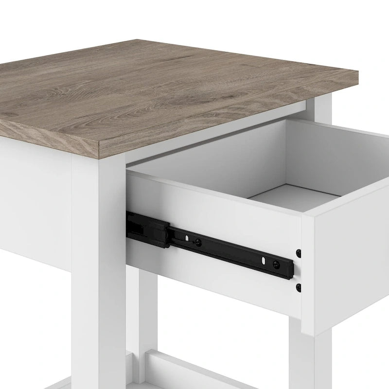 Tavolino da Salotto con Tavolini Laterali Mayfield Farmhouse di Bush Furniture