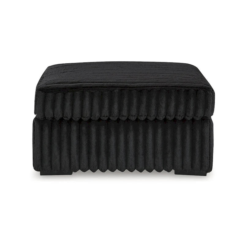Signature Design by Ashley Midnight-Madness Black Oversized Accent Ottoman
