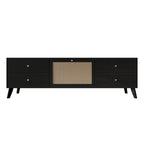 CraftPorch Mid-Century Modern Black TV Stand Console