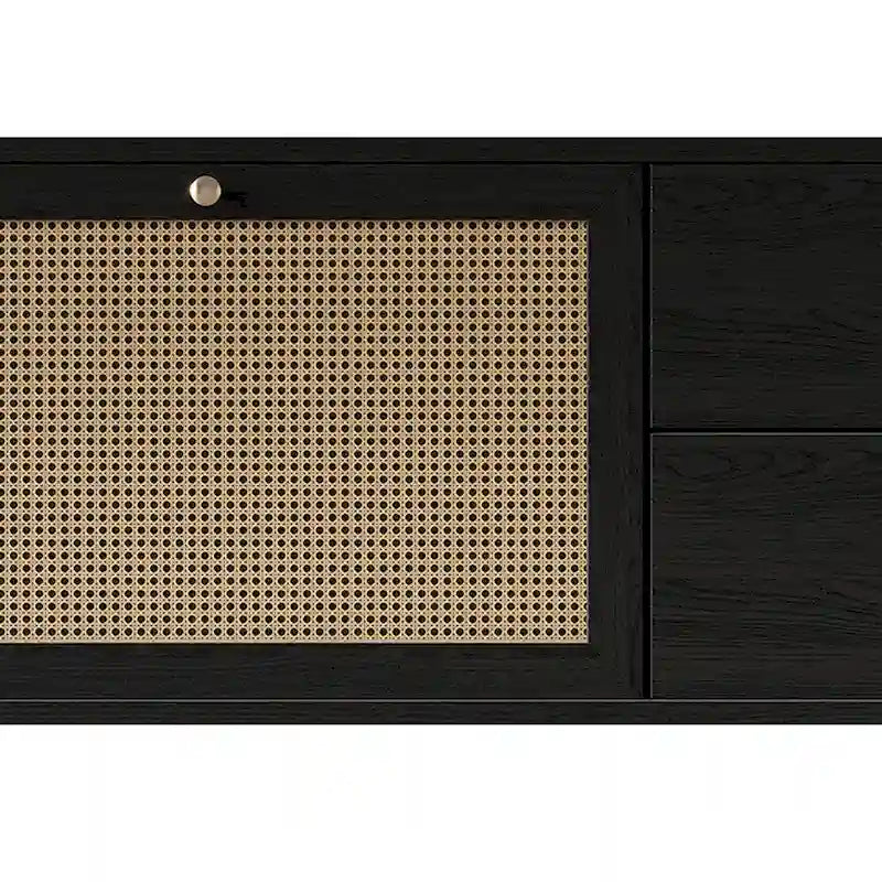 CraftPorch Consolle Porta TV Nera Moderna di Metà Secolo