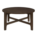Mavis Dark Brown Round Coffee Table
