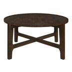 Mavis Dark Brown Round Coffee Table