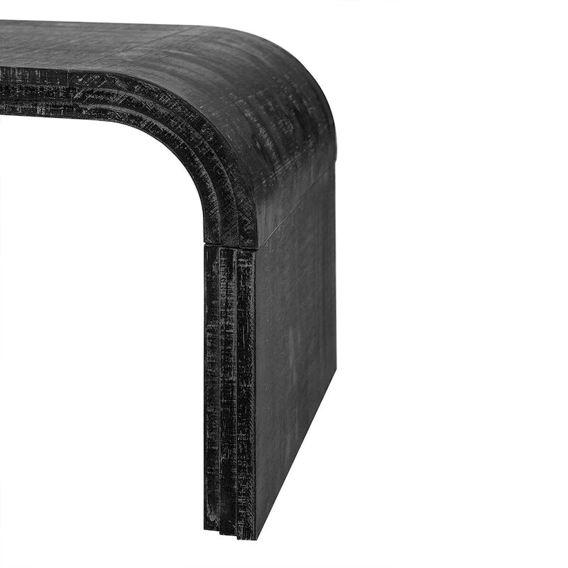 Tavolino da caffè minimalista dal design Art Déco curvo