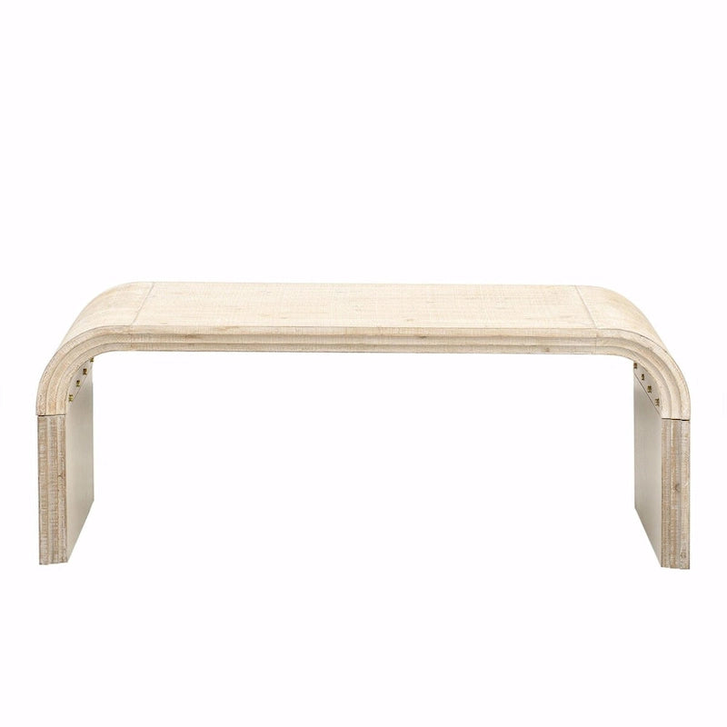 Tavolino da caffè minimalista dal design Art Déco curvo