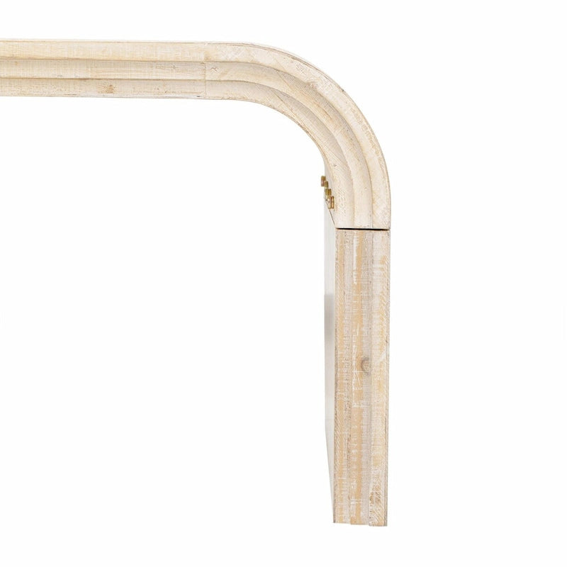 Tavolino da caffè minimalista dal design Art Déco curvo