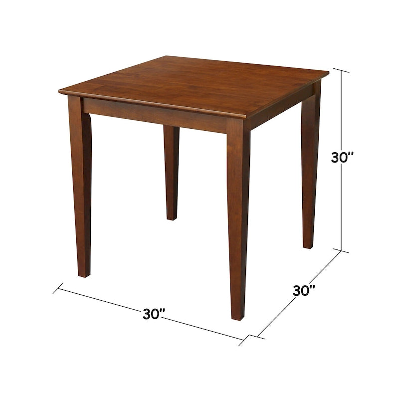 The Gray Barn Cattail Abode Espresso-finished Wood Table with Shaker Legs - Espresso