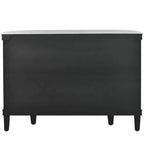 Credenza con armadietto a vista, mobile in legno con ante a fantasia anticata per corridoio, ingresso, soggiorno