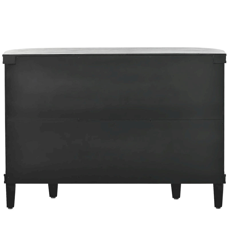 Credenza con armadietto a vista, mobile in legno con ante a fantasia anticata per corridoio, ingresso, soggiorno