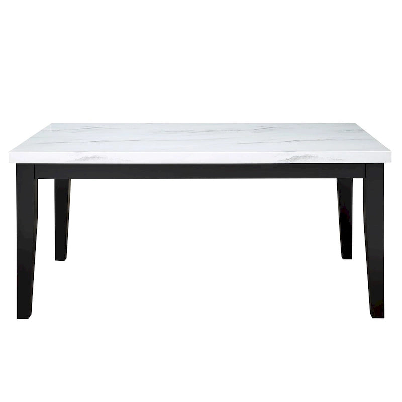 Steve Silver Santeri White and Cherry Dining Set