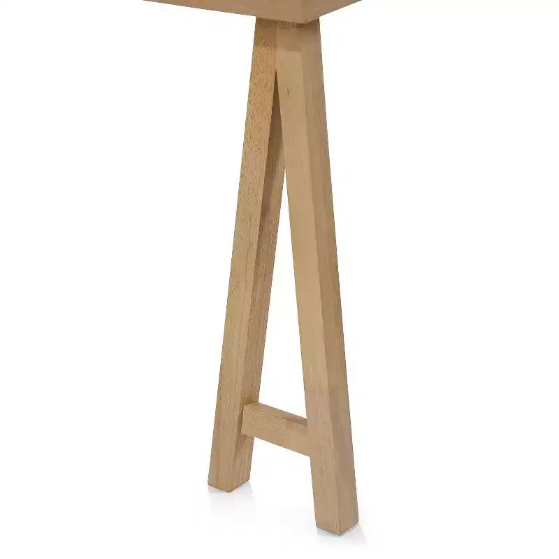 GDFStudio Hampton Set da pranzo 7 pezzi moderno di metà secolo in legno di caucciù imbottito