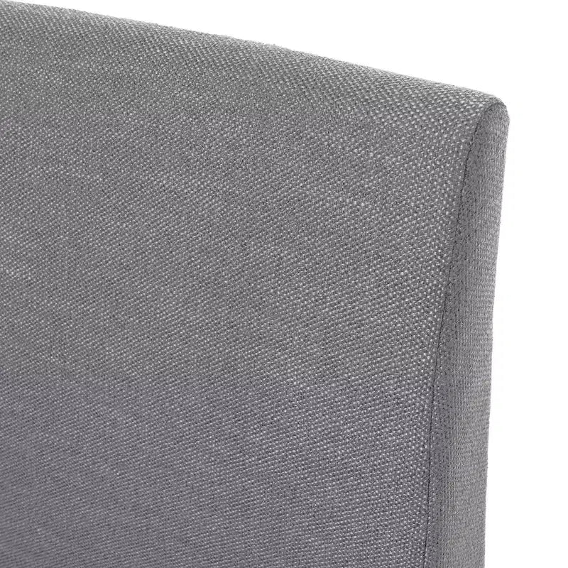 GDFStudio Hampton Set da pranzo 7 pezzi moderno di metà secolo in legno di caucciù imbottito