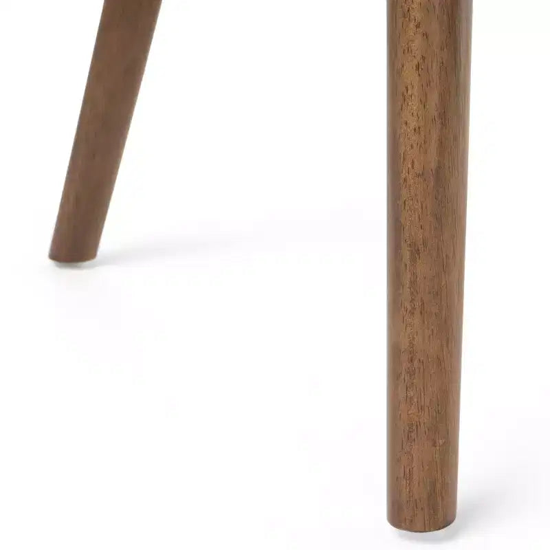 GDFStudio Hampton Set da pranzo 7 pezzi moderno di metà secolo in legno di caucciù imbottito