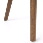 GDFStudio Hampton Set da pranzo 7 pezzi moderno di metà secolo in legno di caucciù imbottito