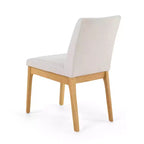 GDFStudio Hampton Set da pranzo 7 pezzi moderno di metà secolo in legno di caucciù imbottito
