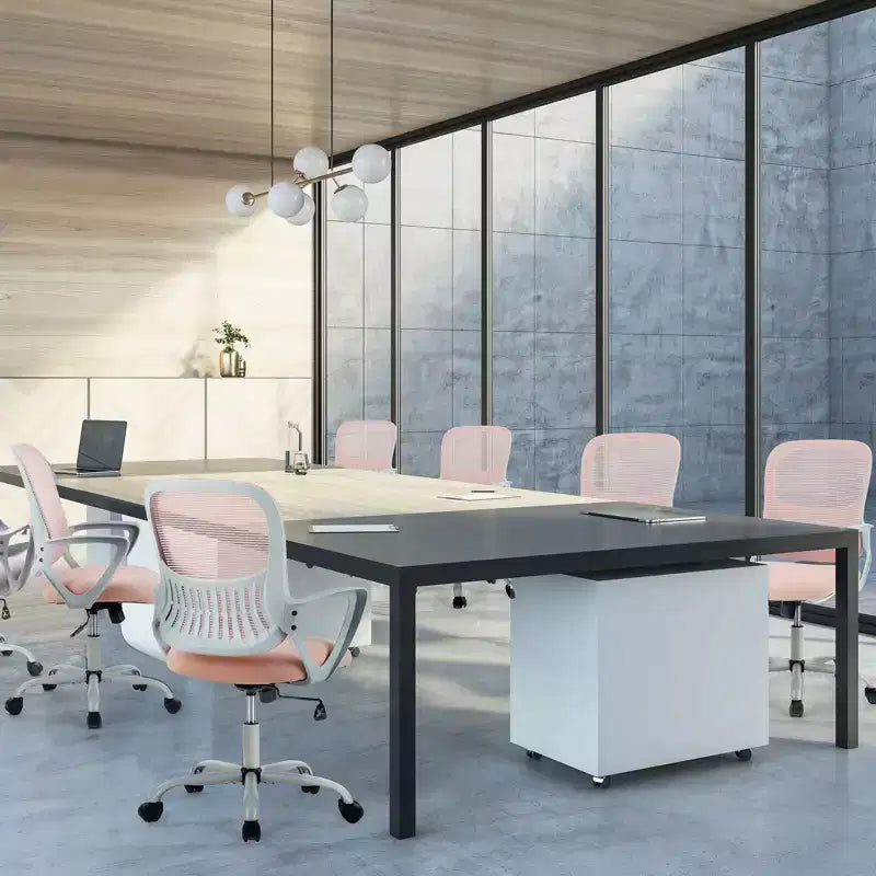 JIONJOY Sedia Ergonomica da Ufficio Gaming Moderna in Rete con Supporto Lombare e Braccioli Fissi