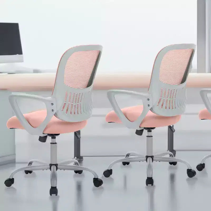 JIONJOY Sedia Ergonomica da Ufficio Gaming Moderna in Rete con Supporto Lombare e Braccioli Fissi
