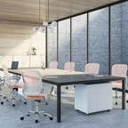 JIONJOY Sedia Ergonomica da Ufficio Gaming Moderna in Rete con Supporto Lombare e Braccioli Fissi