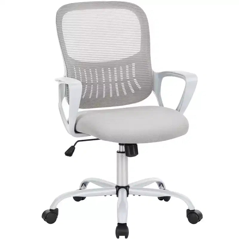 JIONJOY Sedia Ergonomica da Ufficio Gaming Moderna in Rete con Supporto Lombare e Braccioli Fissi