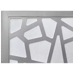 Giyano 4 Panel Screen Room Divider, Sliver