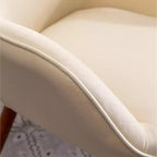 Roundhill Furniture Doarnin Contemporary Silky Velvet Tufted Button Back Accent Chair, White
