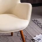 Roundhill Furniture Doarnin Contemporary Silky Velvet Tufted Button Back Accent Chair, White
