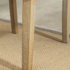 Sedia da pranzo Parsons trapuntata Roundhill Furniture Habit in legno massello, blu, set da 2