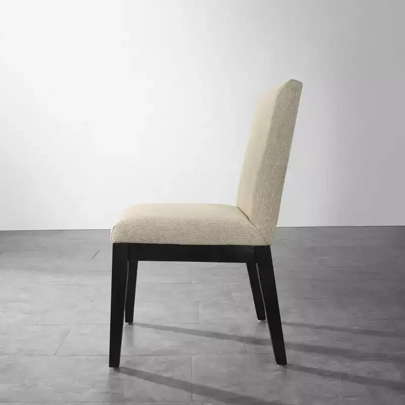 Sedie da pranzo contemporanee in legno massello Roundhill Furniture Rocco, beige, set da 2