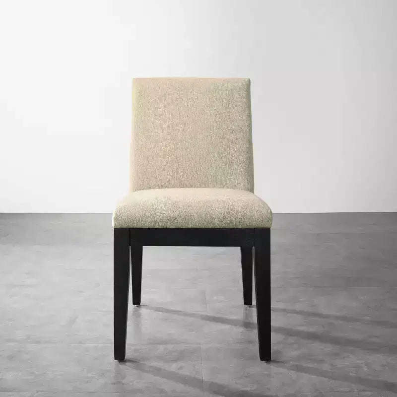 Sedie da pranzo contemporanee in legno massello Roundhill Furniture Rocco, beige, set da 2