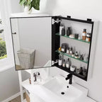 PexFix 26x20 Rectangle Recessed/Surface Mount Medicine Cabinet with Mirror