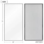 Dovelina Full Length Wall Mirror Large Standing Floor Mirror Black