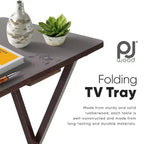 Tavolino Vassoio Pieghevole PJ Wood per TV/Snack