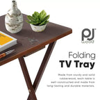 Tavolino Vassoio Pieghevole PJ Wood per TV/Snack
