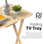 Tavolino Vassoio Pieghevole PJ Wood per TV/Snack