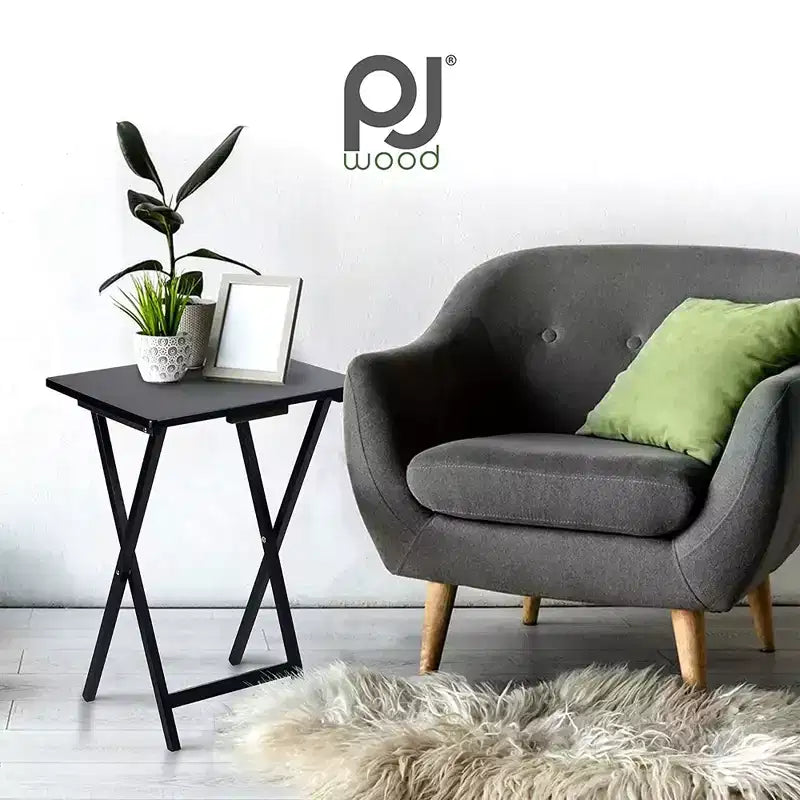 Tavolino Vassoio Pieghevole PJ Wood per TV/Snack