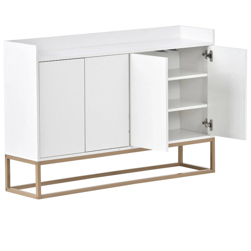 Credenza a Buffet con Ampio Spazio Contenitivo - 60L x 15.7W x 33.8H
