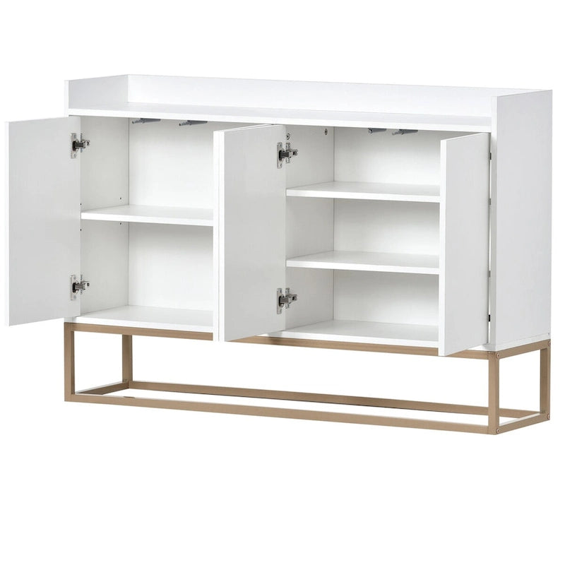 Credenza a Buffet con Ampio Spazio Contenitivo - 60L x 15.7W x 33.8H