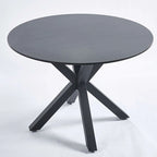 Round Mid-century Dining Table for 4-6 people With Pedestal Base