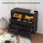 Whizmax Baby Changing Table Dresser with Drawers, Baby Changing Station with Changing Table Top, Baby Dresser for Newborns Infants