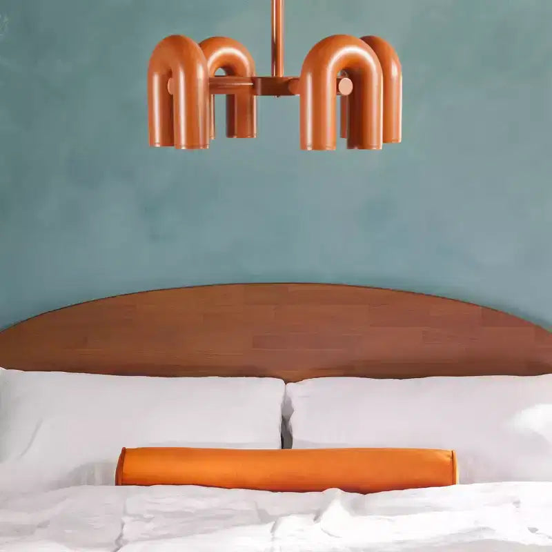 Saracina Home King Boho Arched Headboard Solid Pine Bed