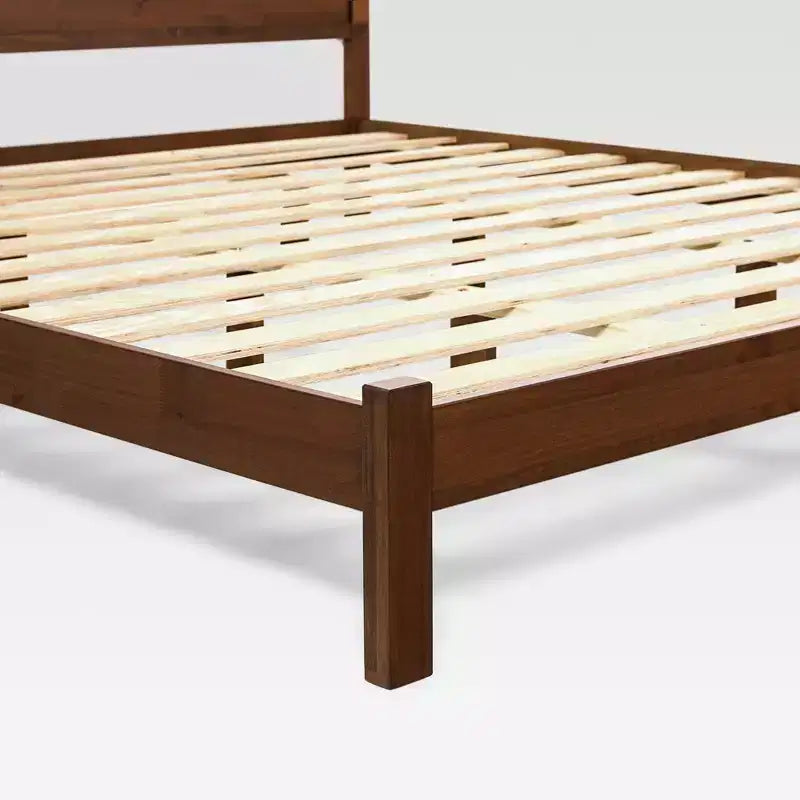 Saracina Home King Boho Arched Headboard Solid Pine Bed