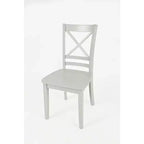 Jofran, Sedia da pranzo classica con schienale a croce in legno massello Simplicity (set da 2)