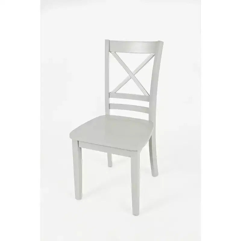 Jofran, Sedia da pranzo classica con schienale a croce in legno massello Simplicity (set da 2)