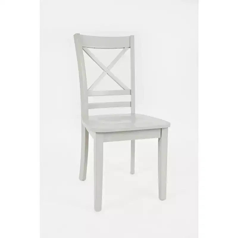 Jofran, Sedia da pranzo classica con schienale a croce in legno massello Simplicity (set da 2)