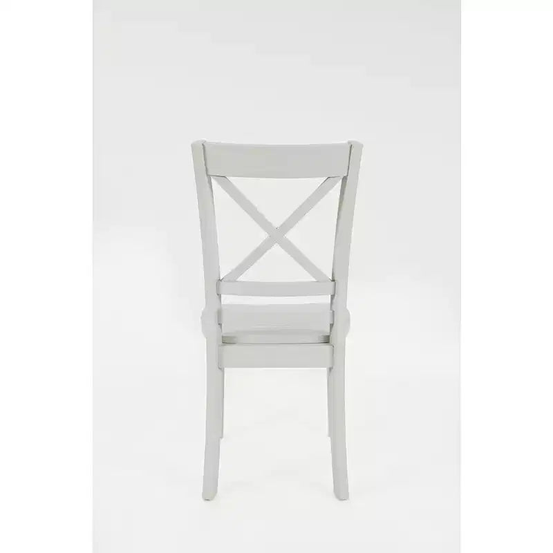 Jofran, Sedia da pranzo classica con schienale a croce in legno massello Simplicity (set da 2)