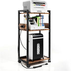 3-Tier Movable Printer Stand - 19Dx 14Wx 40H