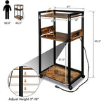 3-Tier Movable Printer Stand - 19Dx 14Wx 40H